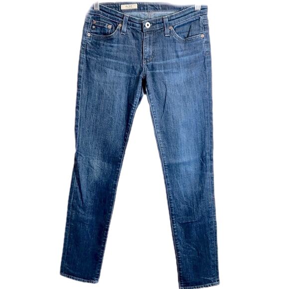 Women’s AG Adriano Goldschmied Jeans Stilt cigarette, low rise dark wash Sz 27R - Picture 2 of 5